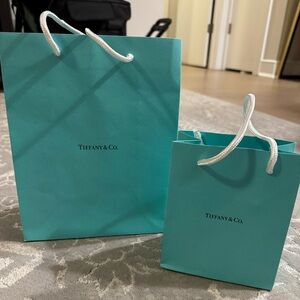 Tiffany & Co. Blue Gift Bags( small and medium)